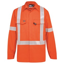 Boomerang Hi-Vis FR Button-Up Shirt with Reflective Tape PPE1