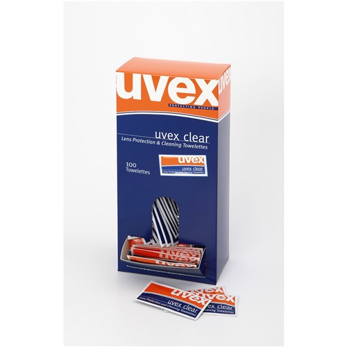 Uvex Lens Cleaning Wall Dispenser 100 Towelettes