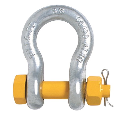 Beaver Grade S Safety Pin Bow Shackle