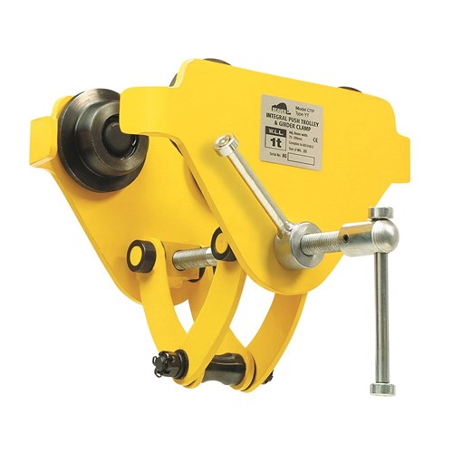 Beaver YT Integral Push Trolley and Girder Clamps (Yellow)