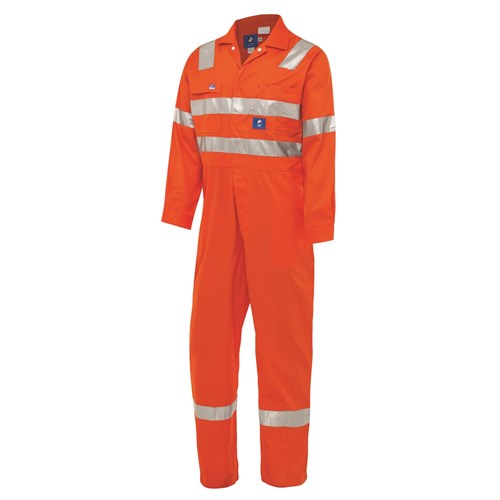 WS Workwear Hi-Vis Drill Coverall with Reflective Tape
